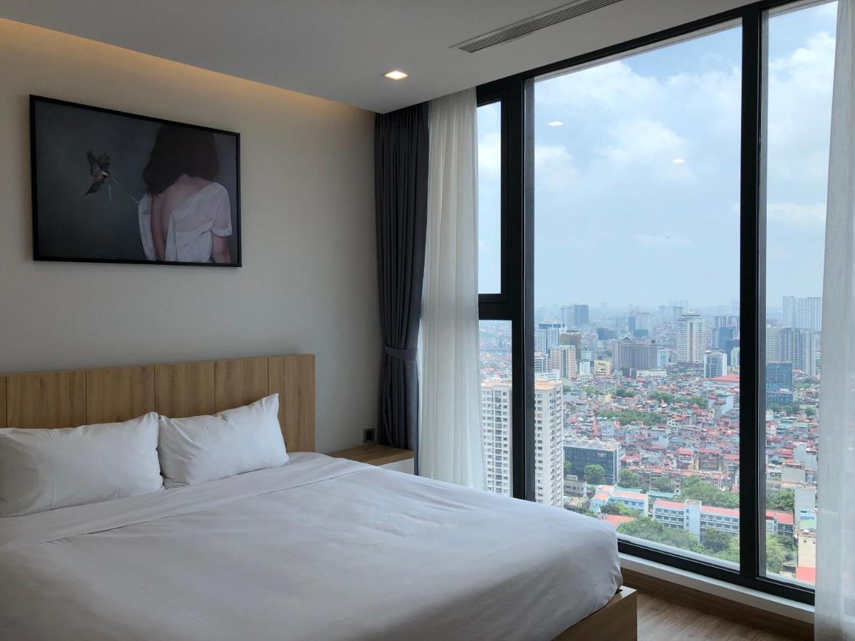 150 négyzetméteres, 2 hálószobás, 2 saját fürdőszobával rendelkező Apartman Ba Dinh negyed területé Hanoi Kültér fotó