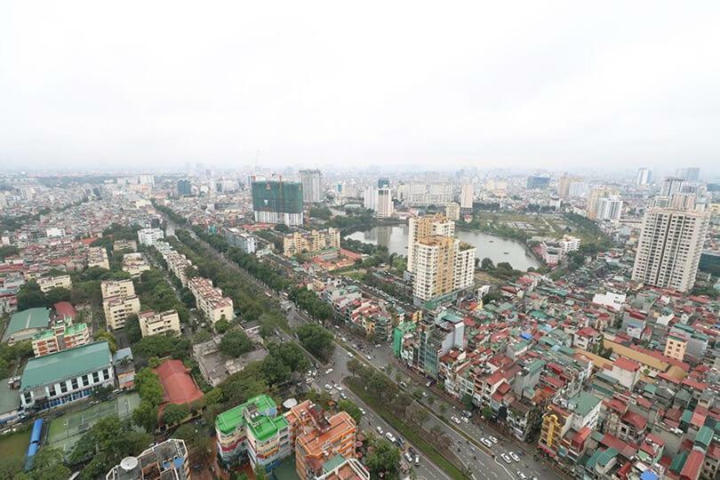 150 négyzetméteres, 2 hálószobás, 2 saját fürdőszobával rendelkező Apartman Ba Dinh negyed területé Hanoi Kültér fotó